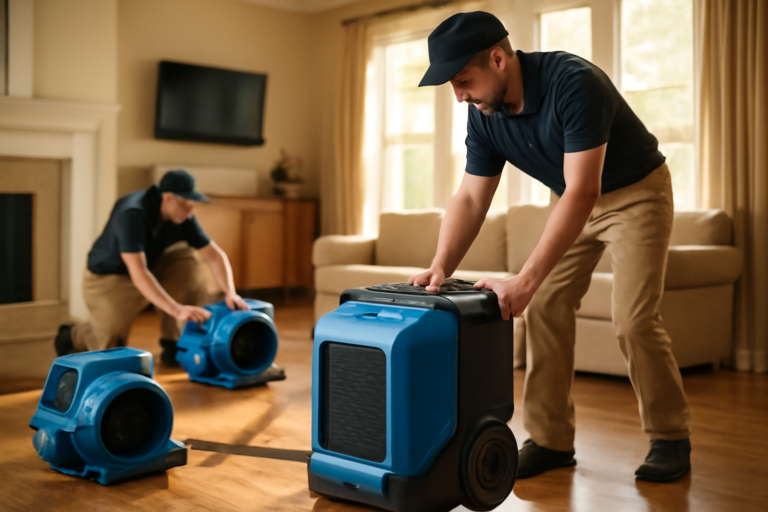 Water damage restoration service