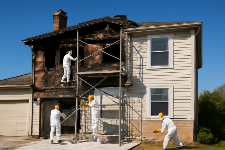 Fire damage restoration service